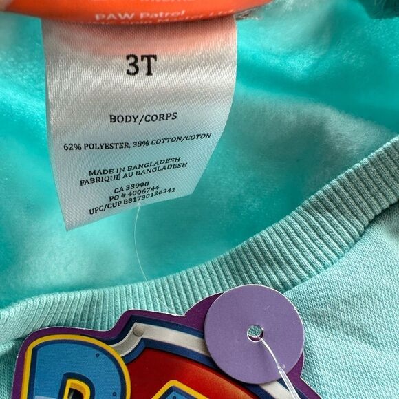 NWT Paw Patrol 3T Girls  Skye Crewneck Sweatshirt - Picture 4 of 5